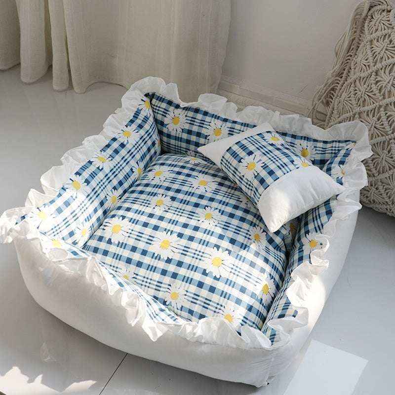 Cuccia Quadrata per Cani Stile Culla β Lavabile e Super Morbida