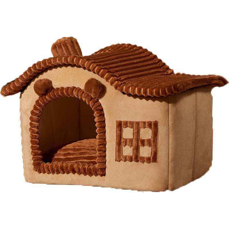 Casetta per Cani e Gatti in Velluto "Buckingham Palace" - Eleganza e Comfort per il Tuo Amico a Quattro Zampe by Dog Moda
