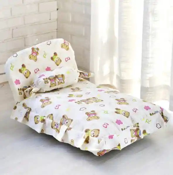 Lettino Cani Gatti con Schienale Colorato - Comfort by Dog Moda