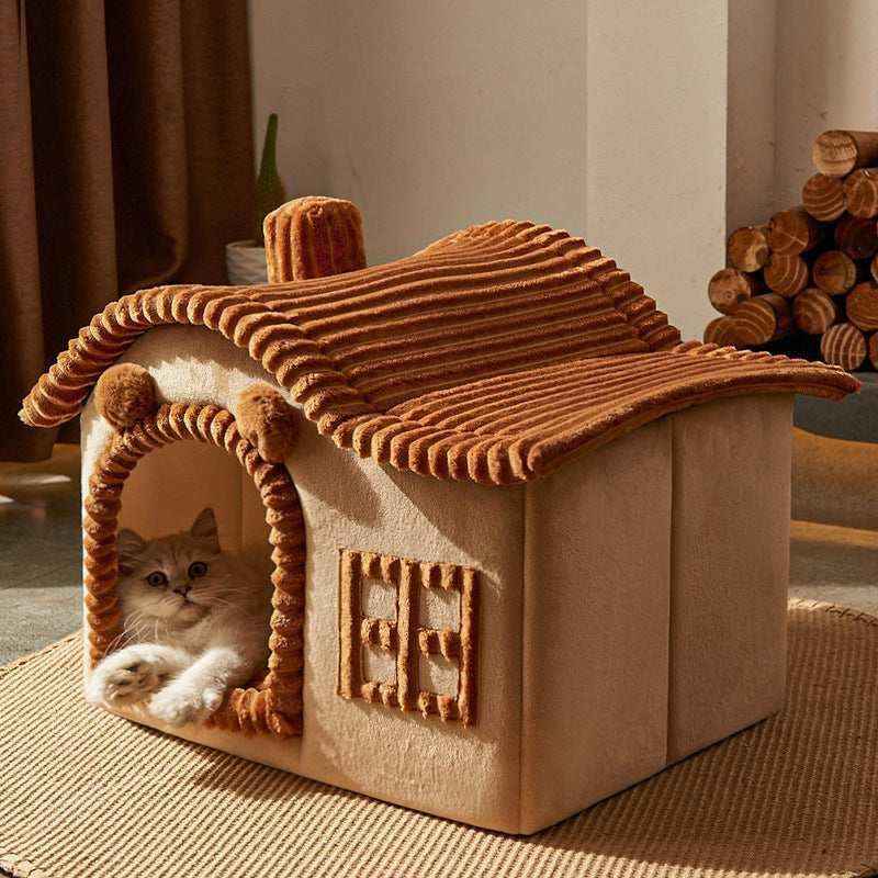 Casetta per Cani e Gatti in Velluto "Buckingham Palace" - Eleganza e Comfort per il Tuo Amico a Quattro Zampe by Dog Moda
