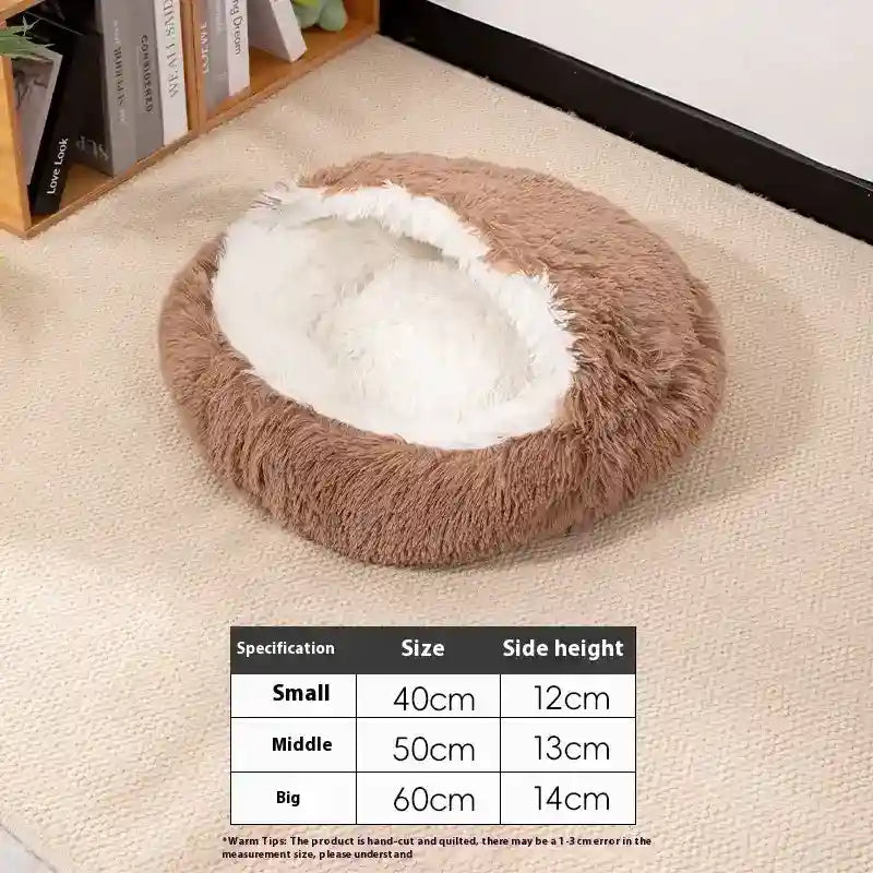Cuccia Tonda Cani Gatti Pile Lungo Coperta Calda Inverno by Dog Moda