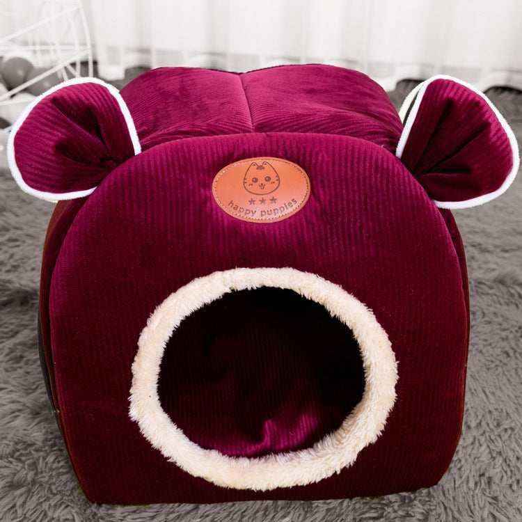 Casetta per Cuccioli "Happy Puppies" – Con Orecchie e Ingresso Tondo by Dog Moda