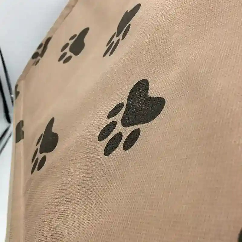 Casetta Tessuto Zampine per Cani e Gatti - Beige 40x43cm by Dog Moda