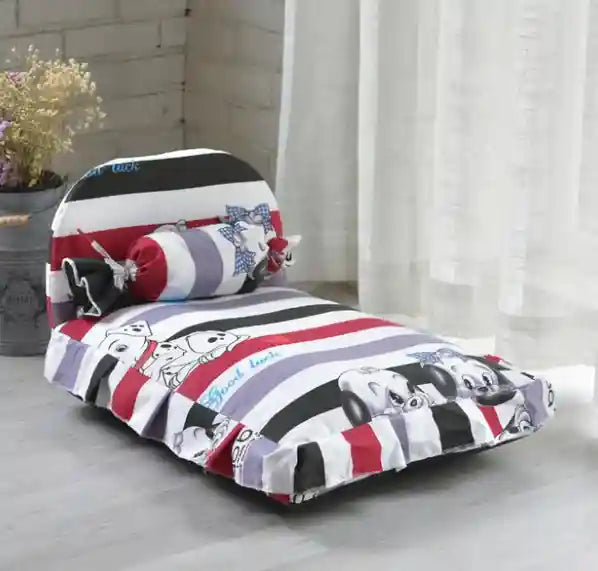 Lettino Cani Gatti con Schienale Colorato - Comfort by Dog Moda