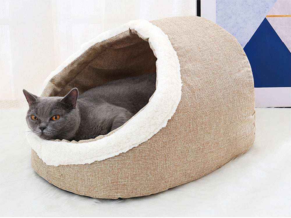 Casetta per Gatti Ripiegabile "Tempio delle Fusa" – Morbida, Accogliente e Versatile by Dog Moda