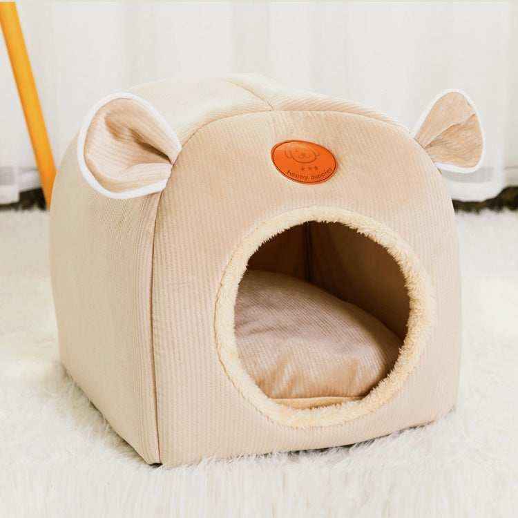Casetta per Cuccioli "Happy Puppies" – Con Orecchie e Ingresso Tondo by Dog Moda