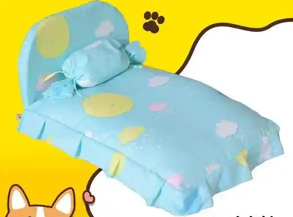 Lettino Cani Gatti con Schienale Colorato - Comfort by Dog Moda