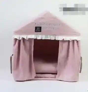 Cuccia Casetta per Cani e Gatti con Tenda Removibile by Dog Moda