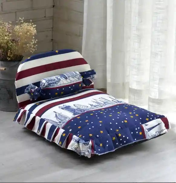 Lettino Cani Gatti con Schienale Colorato - Comfort by Dog Moda