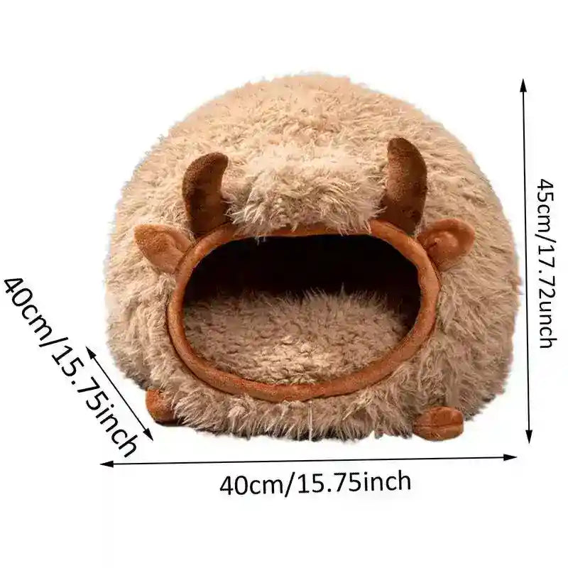 Cuccia per Gatti Yak - Cat Cave Morbida e Calda con Copertura by Dog Moda
