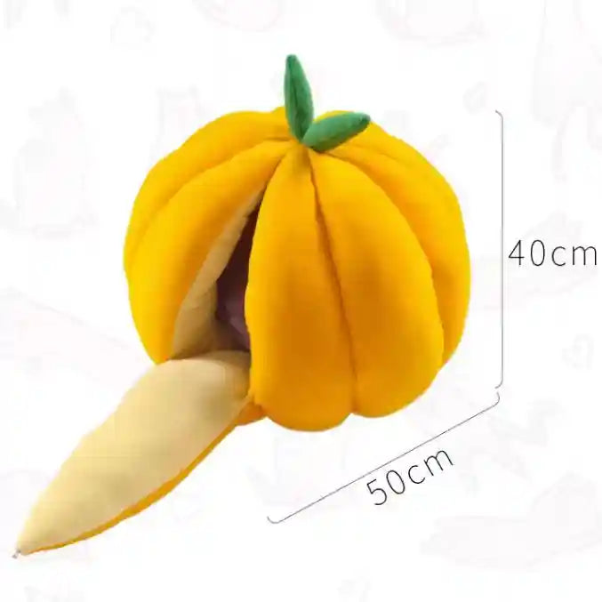 Cuccia Grotta Zucca per Gatti - Calda e Chiusa by Dog Moda