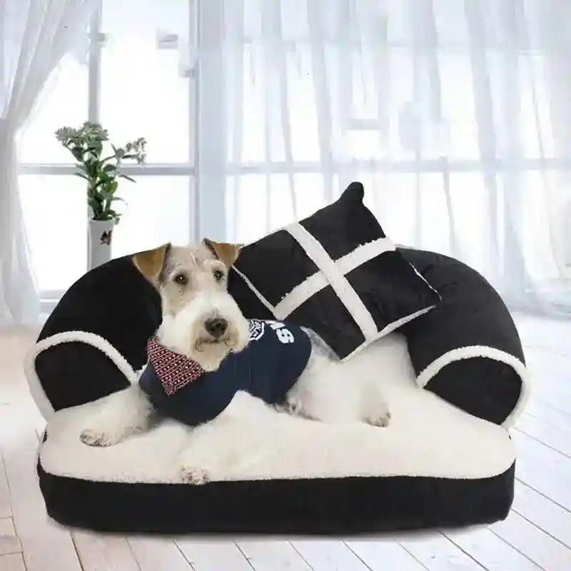 Cuccia Cane Gatto con Schienale Sfoderabile - 3 Colori by Dog Moda