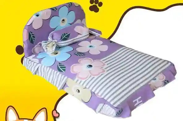 Lettino Cani Gatti con Schienale Colorato - Comfort by Dog Moda