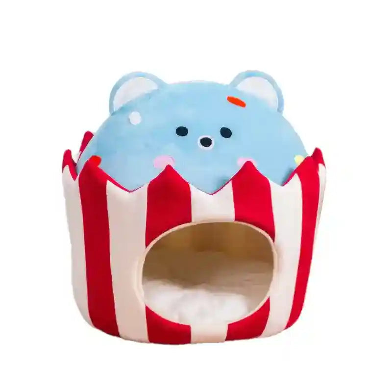 Cuccia per gatti e cani piccoli "PopCorn" – Design Unico e Accogliente by Dog Moda
