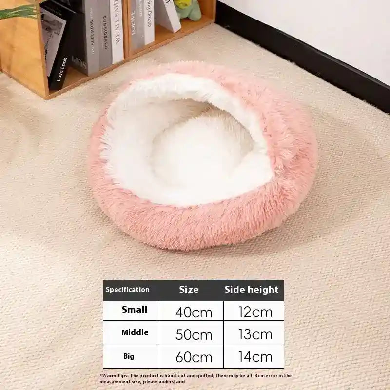 Cuccia Tonda Cani Gatti Pile Lungo Coperta Calda Inverno by Dog Moda