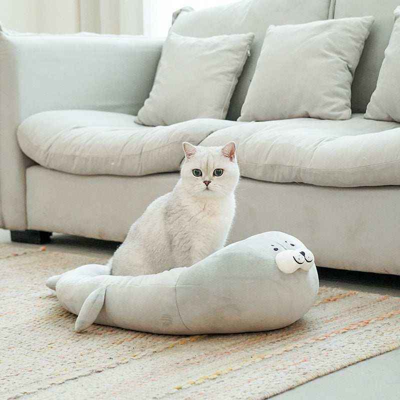 Cuccia per cani e gatti "Foca" rotonda con fondo antiscivolo by Dog Moda